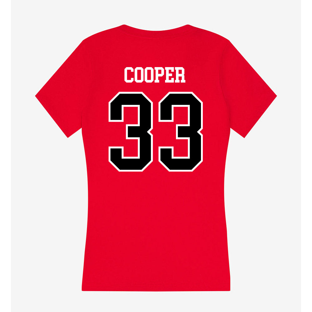 Valdosta State - NCAA Baseball : Jacob Cooper - Women's V-Neck T-Shirt-1