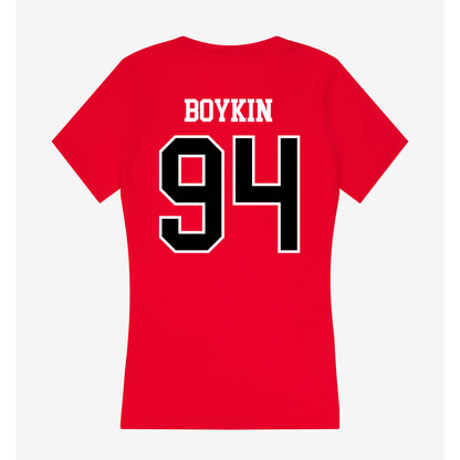 Valdosta State - NCAA Football : JaDarien Boykin - Women's V-Neck T-Shirt-1