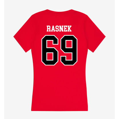 Valdosta State - NCAA Football : Brayden Rasnek - Women's V-Neck T-Shirt-1