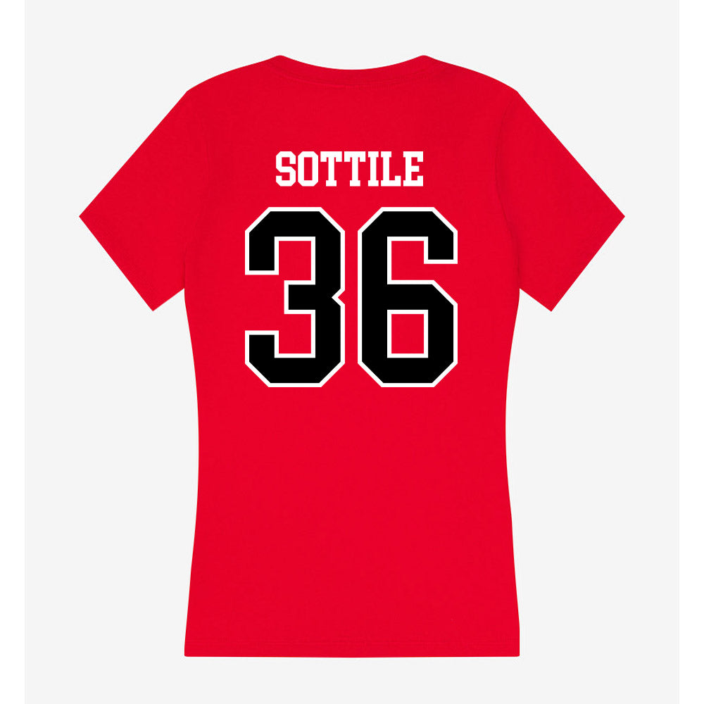 Valdosta State - NCAA Baseball : Hayden Sottile - Women's V-Neck T-Shirt-1