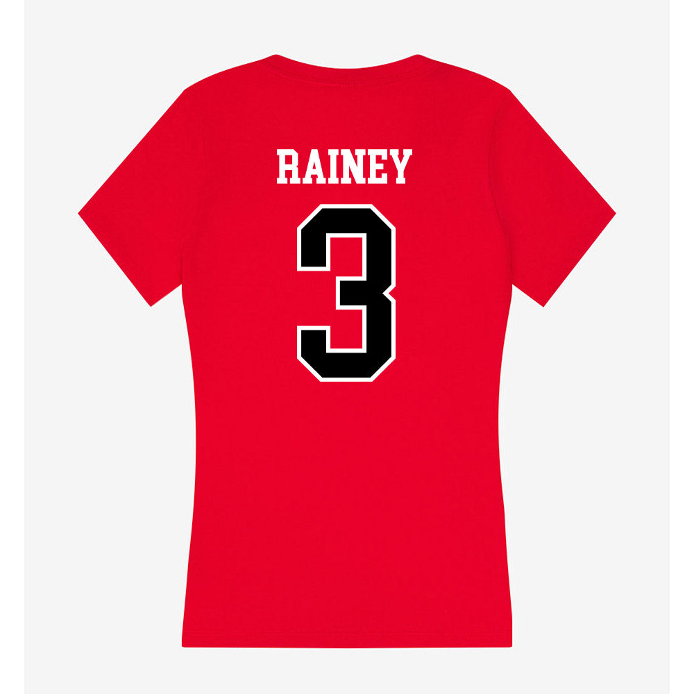 Valdosta State - NCAA Men's Basketball : Devon Rainey - Women's V-Neck T-Shirt-1