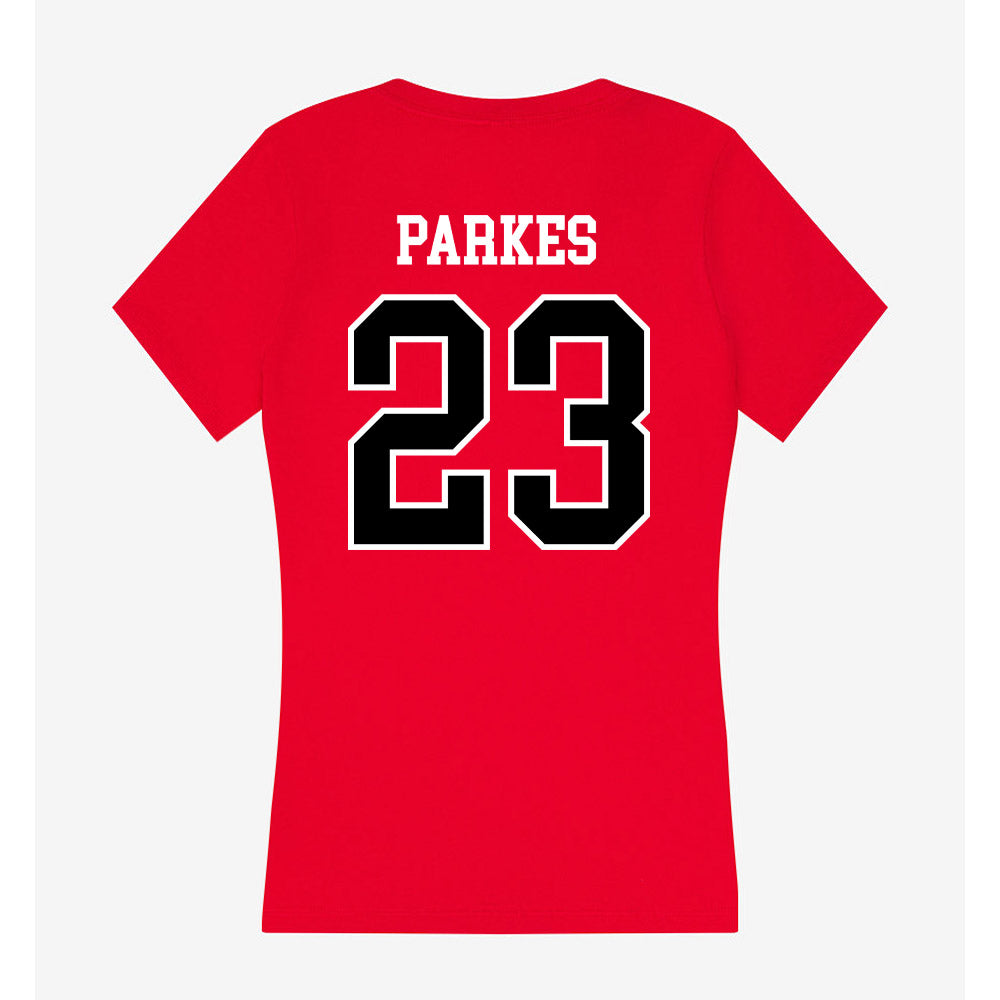 Valdosta State - NCAA Softball : Payton Parkes - Women's V-Neck T-Shirt-1