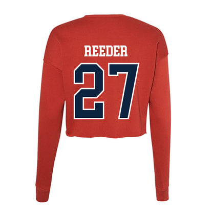 Stony Brook - NCAA Football : Jameer Reeder - Women's Cropped Crew Fleece-1
