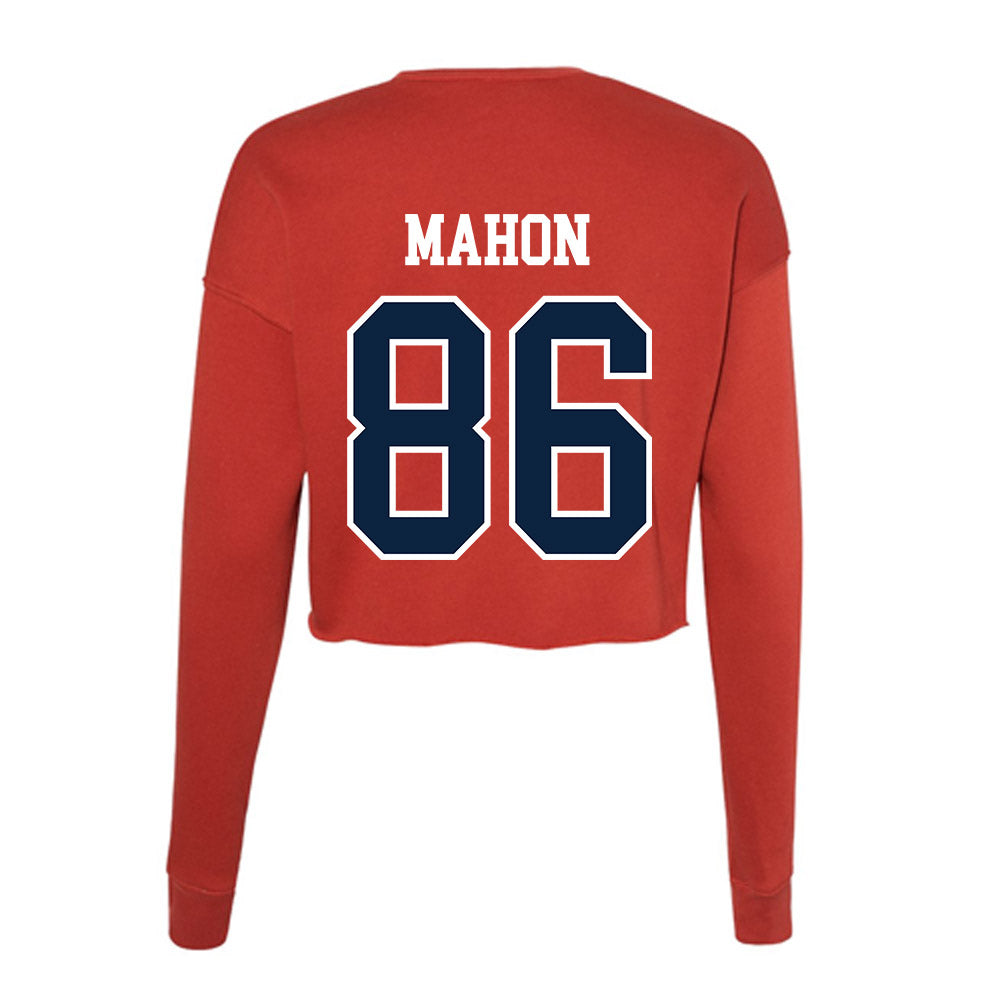 Stony Brook - NCAA Football : Lance Mahon - Women's Cropped Crew Fleece-1