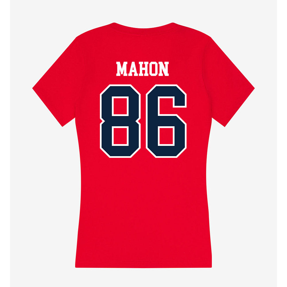 Stony Brook - NCAA Football : Lance Mahon - Women's V-Neck T-Shirt-1