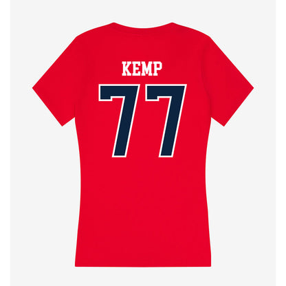 Stony Brook - NCAA Football : Thomas kemp - Women's V-Neck T-Shirt-1
