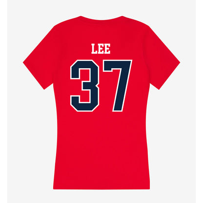 Stony Brook - NCAA Football : Nathan Lee - Women's V-Neck T-Shirt-1