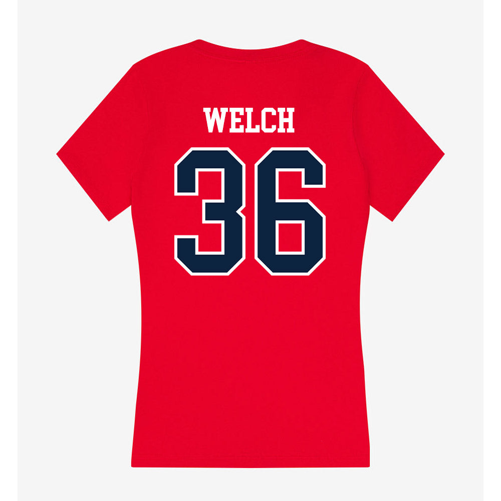 Stony Brook - NCAA Baseball : Jordan Welch - Women's V-Neck T-Shirt-1