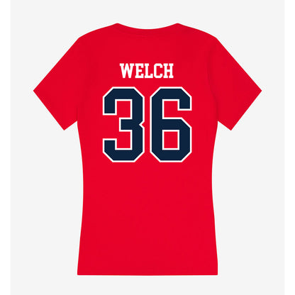 Stony Brook - NCAA Baseball : Jordan Welch - Women's V-Neck T-Shirt-1