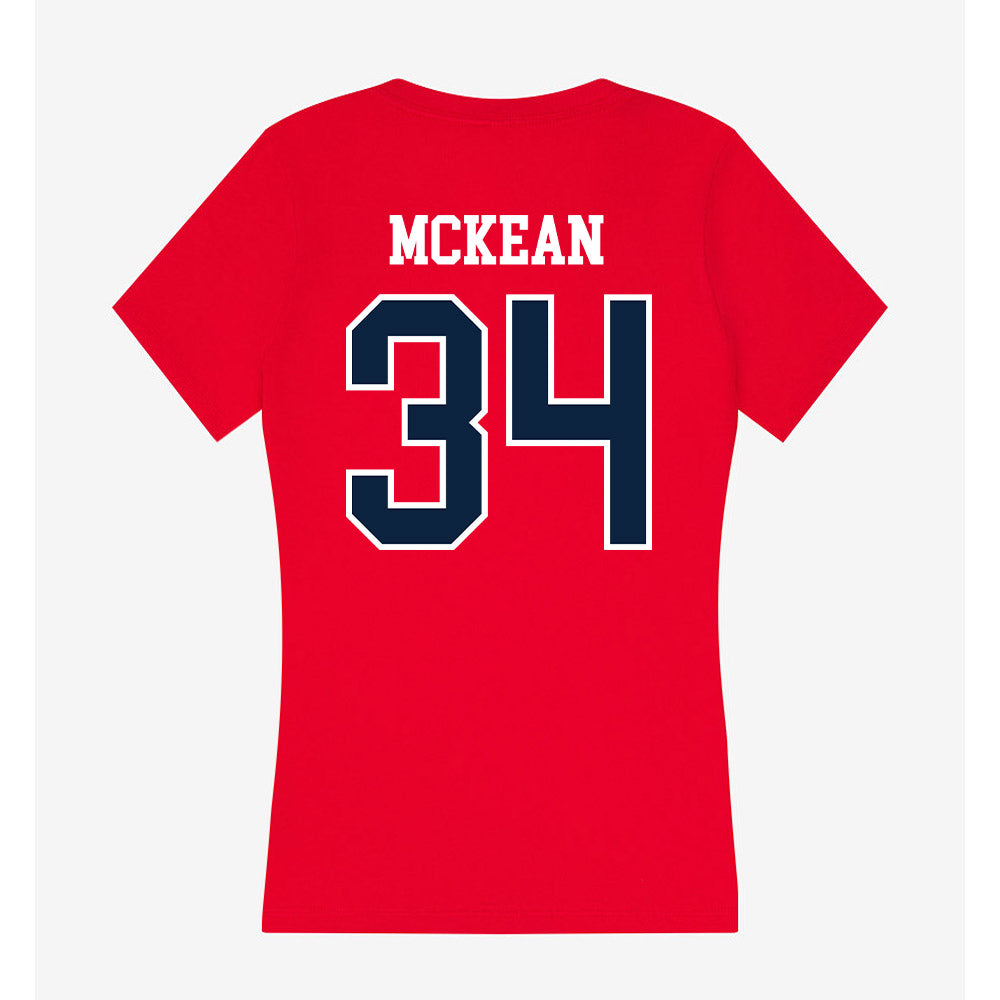 Stony Brook - NCAA Men's Lacrosse : Brady McKean - Women's V-Neck T-Shirt-1