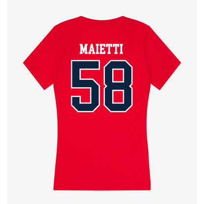 Stony Brook - NCAA Football : Matt Maietti - Women's V-Neck T-Shirt-1