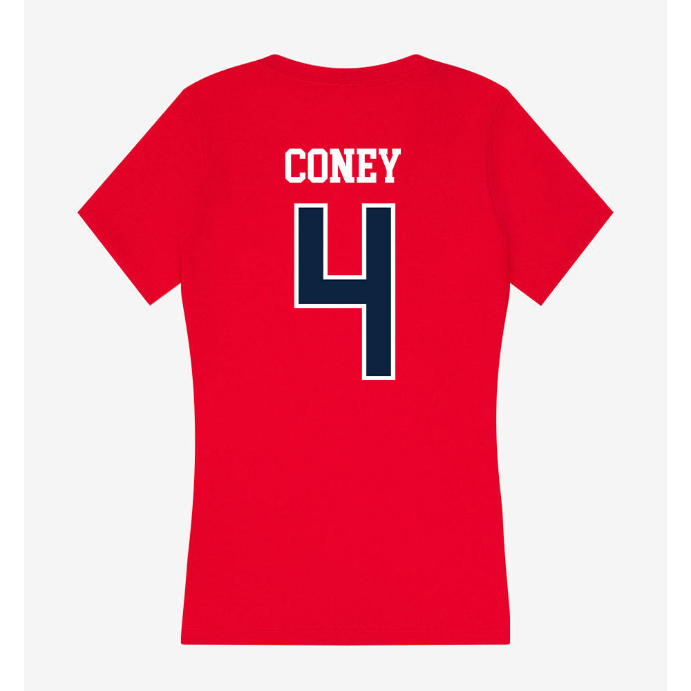 Stony Brook - NCAA Football : Jeremiah Coney - Women's V-Neck T-Shirt-1
