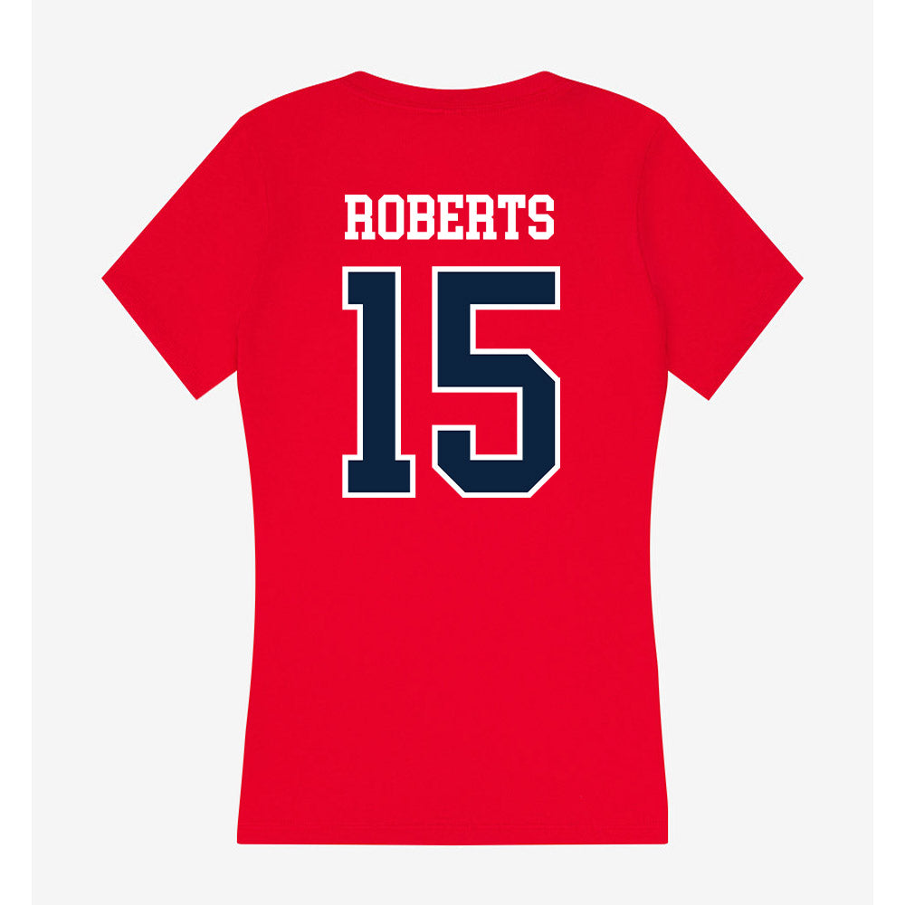 Stony Brook - NCAA Football : Tyson Roberts - Women's V-Neck T-Shirt-1