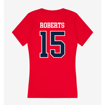 Stony Brook - NCAA Football : Tyson Roberts - Women's V-Neck T-Shirt-1