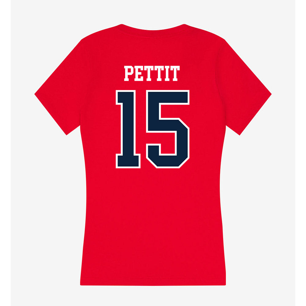 Stony Brook - NCAA Women's Lacrosse : Liliana Pettit - Women's V-Neck T-Shirt-1