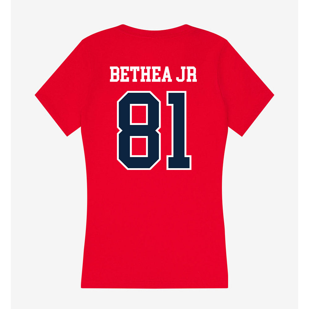 Stony Brook - NCAA Football : Frenchmon Bethea Jr - Women's V-Neck T-Shirt-1