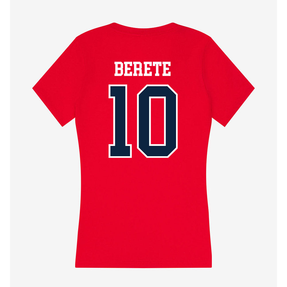 Stony Brook - NCAA Women's Basketball : Diaka Berete - Women's V-Neck T-Shirt-1