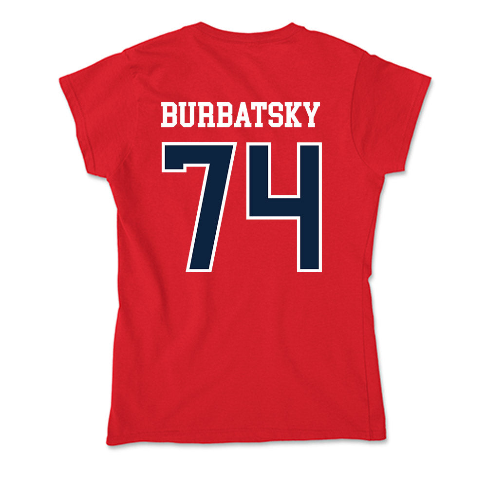 Stony Brook - NCAA Football : Tyler Burbatsky - Soft Style Women’s T-Shirt-1