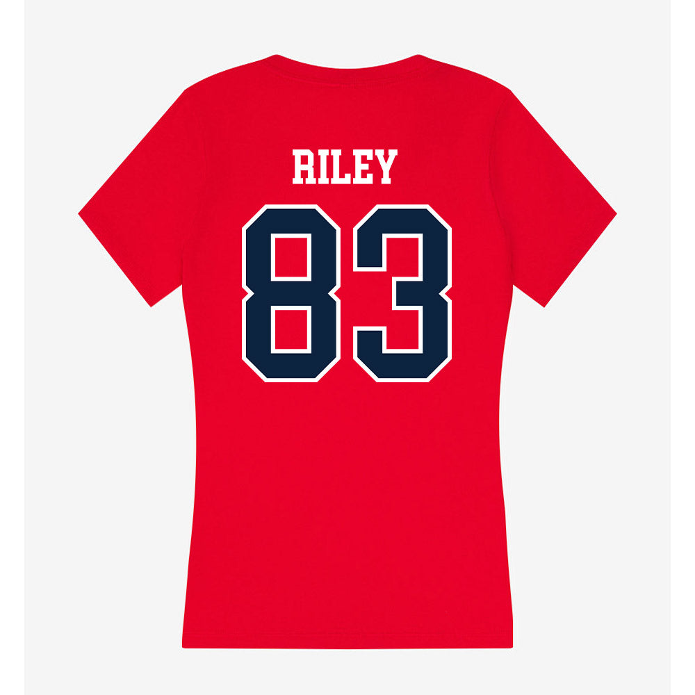 Stony Brook - NCAA Football : Royalty Riley - Women's V-Neck T-Shirt-1