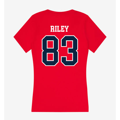 Stony Brook - NCAA Football : Royalty Riley - Women's V-Neck T-Shirt-1