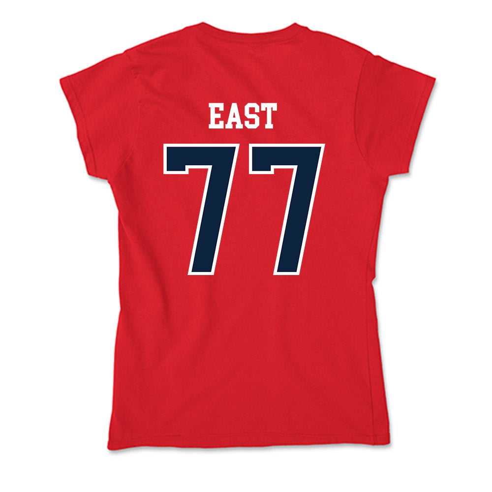 Stony Brook - NCAA Men's Lacrosse : Kyan East - Soft Style Women’s T-Shirt-1