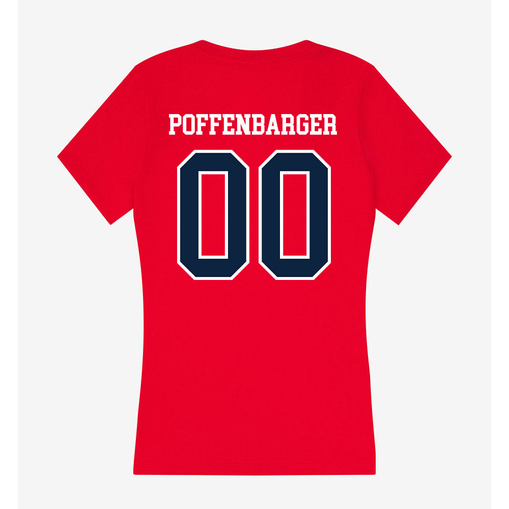 Stony Brook - NCAA Football : Brittin Poffenbarger - Women's V-Neck T-Shirt-1