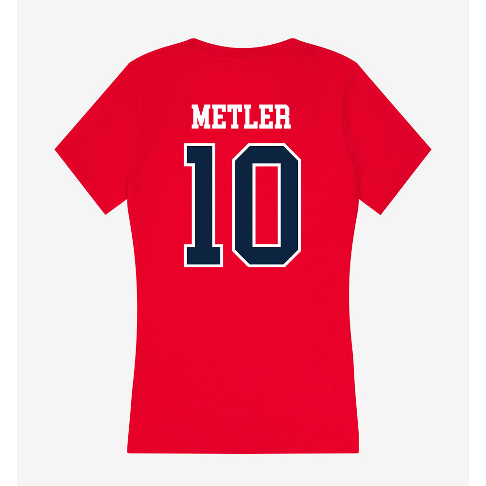 Stony Brook - NCAA Men's Lacrosse : Reid Metler - Women's V-Neck T-Shirt-1