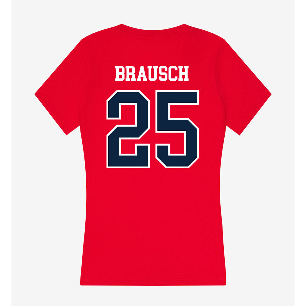 Stony Brook - NCAA Men's Soccer : Daniel Brausch - Women's V-Neck T-Shirt-1