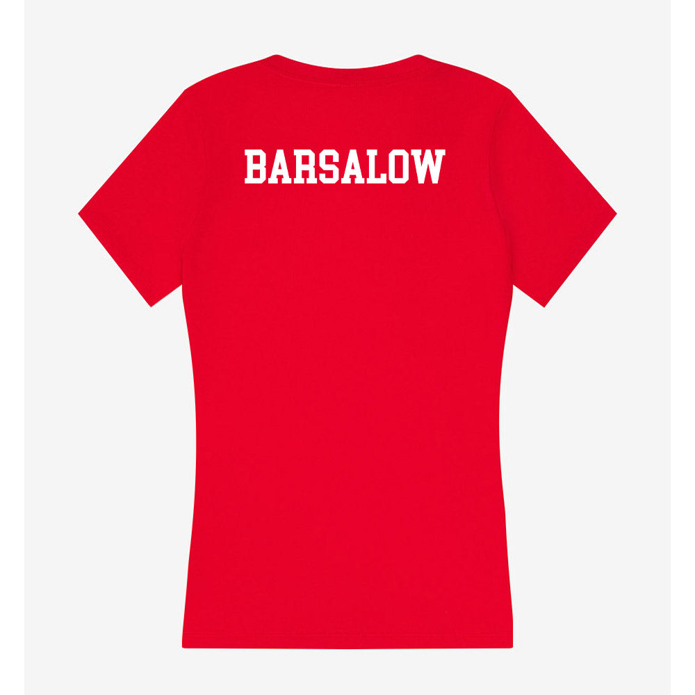 Stony Brook - NCAA Women's Cross Country : Logan Barsalow - Women's V-Neck T-Shirt-1