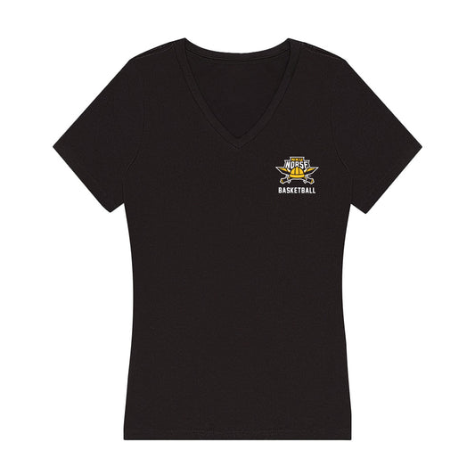 NKU - NCAA Women's Basketball : Noelle Hubert - Women's V-Neck T-Shirt-0