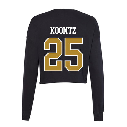 UMBC - NCAA Softball : Jayda Koontz - Women's Cropped Crew Fleece-1