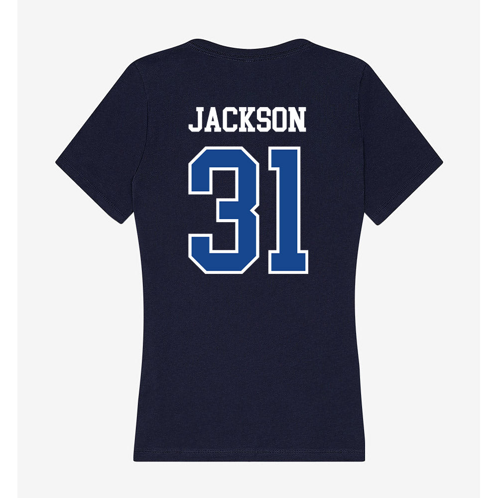 Creighton - NCAA Baseball : Broden Jackson - Classic Shersey Women's V-Neck T-Shirt-2