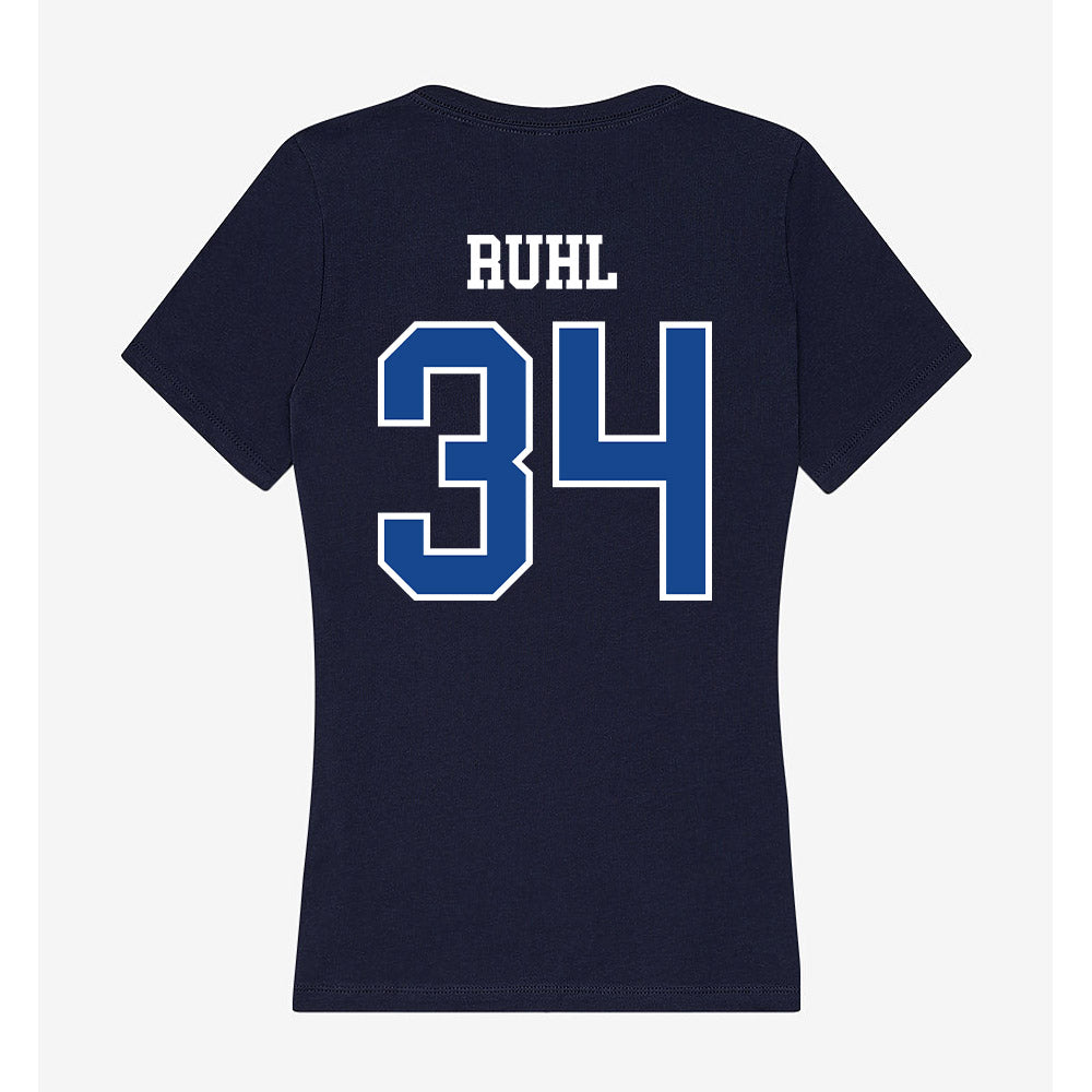Creighton - NCAA Baseball : Jakob Ruhl - Women's V-Neck T-Shirt-1