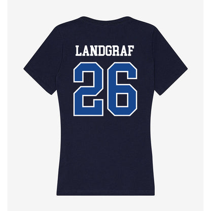 Creighton - NCAA Baseball : Brody Landgraf - Classic Shersey Women's V-Neck T-Shirt-2