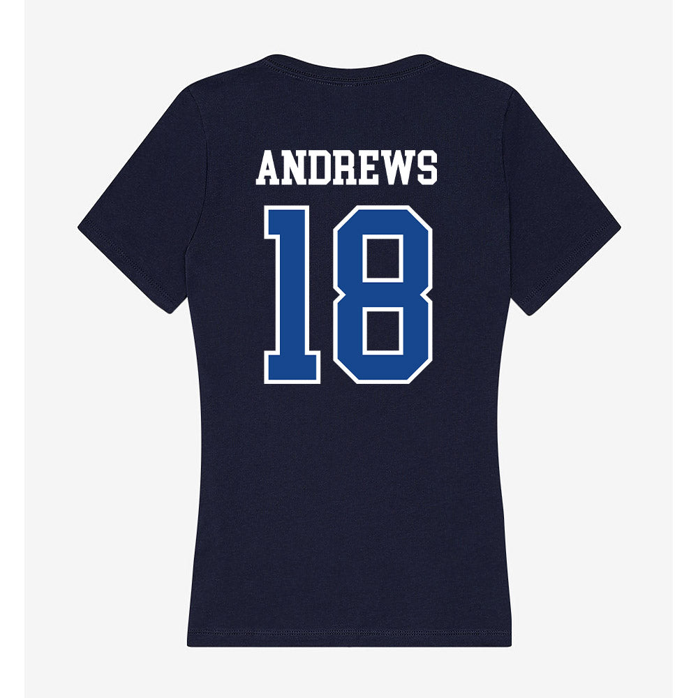 Creighton - NCAA Baseball : Brady Andrews - Classic Shersey Women's V-Neck T-Shirt-2