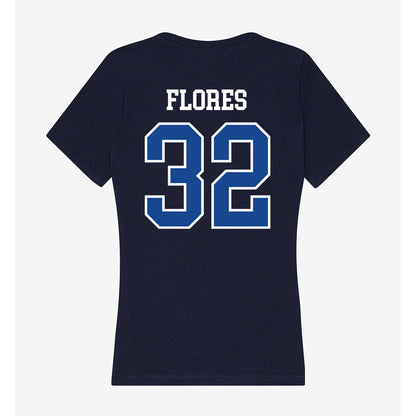 Creighton - NCAA Baseball : Gavin Flores - Women's V-Neck T-Shirt-1