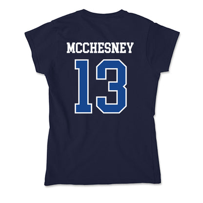 Creighton - NCAA Men's Basketball : Liam Mcchesney - Soft Style Women’s T-Shirt-1