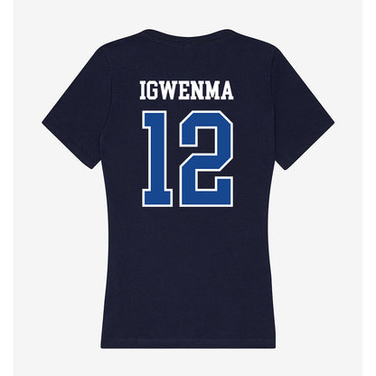 Creighton - NCAA Men's Soccer : Jordan Igwenma - Classic Shersey Women's V-Neck T-Shirt-2