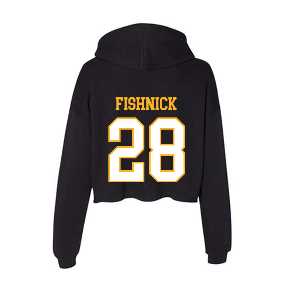 UW Milwaukee - NCAA Baseball : Aiden Fishnick - Women's Crop Fleece Hoodie-1