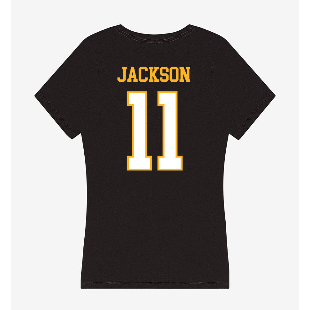 UW Milwaukee - NCAA Men's Basketball : Chandler Jackson - Women's V-Neck T-Shirt-1