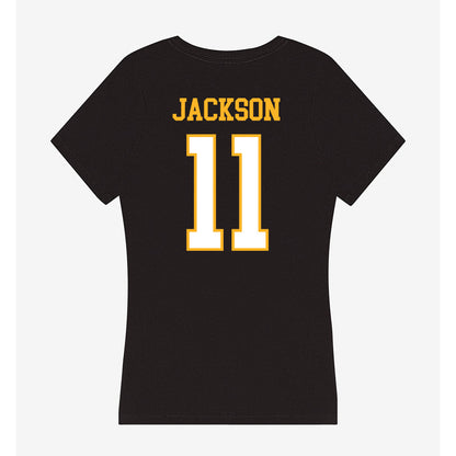 UW Milwaukee - NCAA Men's Basketball : Chandler Jackson - Women's V-Neck T-Shirt-1