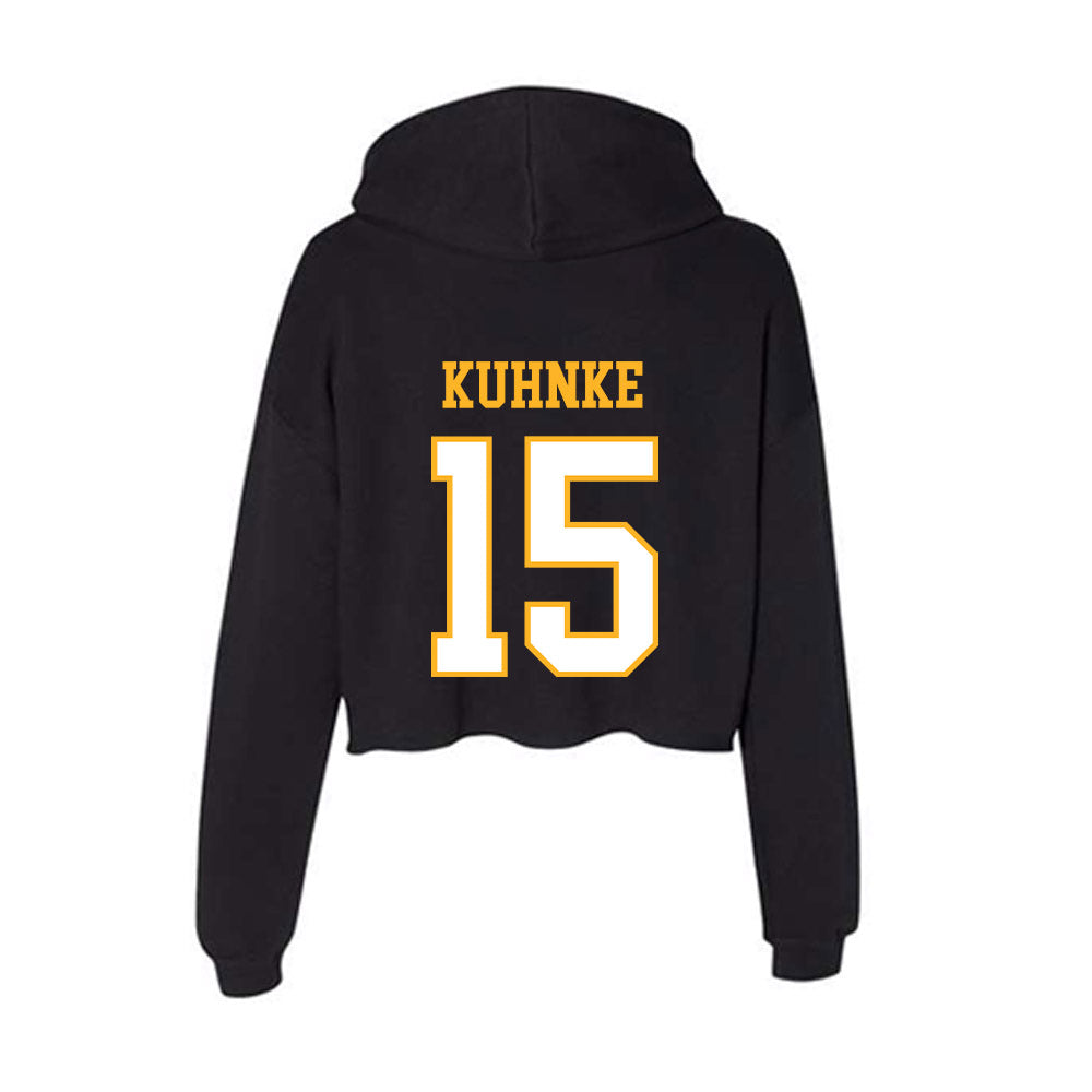 UW Milwaukee - NCAA Baseball : Turner Kuhnke - Women's Crop Fleece Hoodie-1