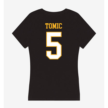 UW Milwaukee - NCAA Women's Volleyball : Milica Tomic - Women's V-Neck T-Shirt-1
