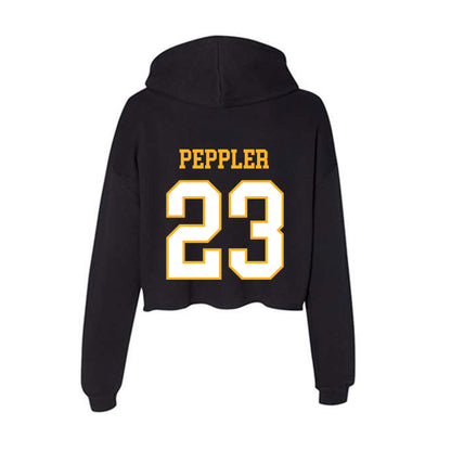 UW Milwaukee - NCAA Women's Basketball : Kamy Peppler - Women's Crop Fleece Hoodie-1