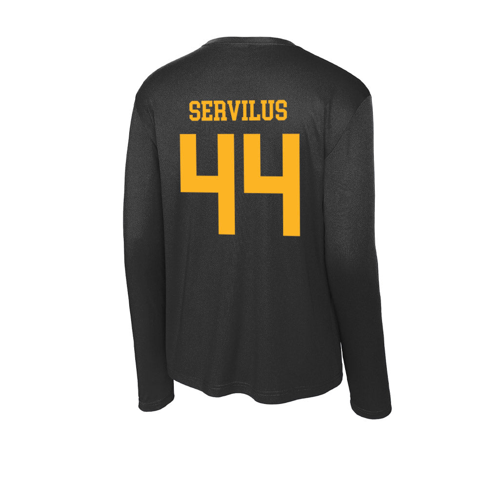 Valpo - NCAA Men's Basketball : Sader Servilus - Activewear Long Sleeve T-Shirt-1