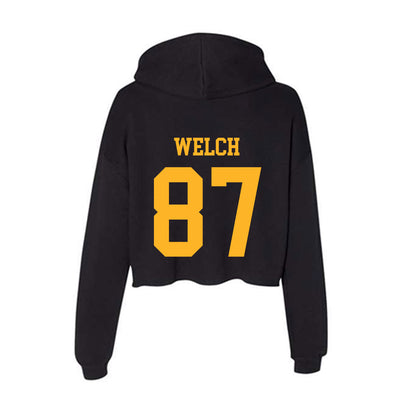 Valpo - NCAA Football : Brayden Welch - Women's Crop Fleece Hoodie-1