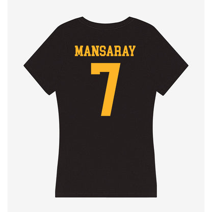 Valpo - NCAA Football : Michael Mansaray - Women's V-Neck T-Shirt-1