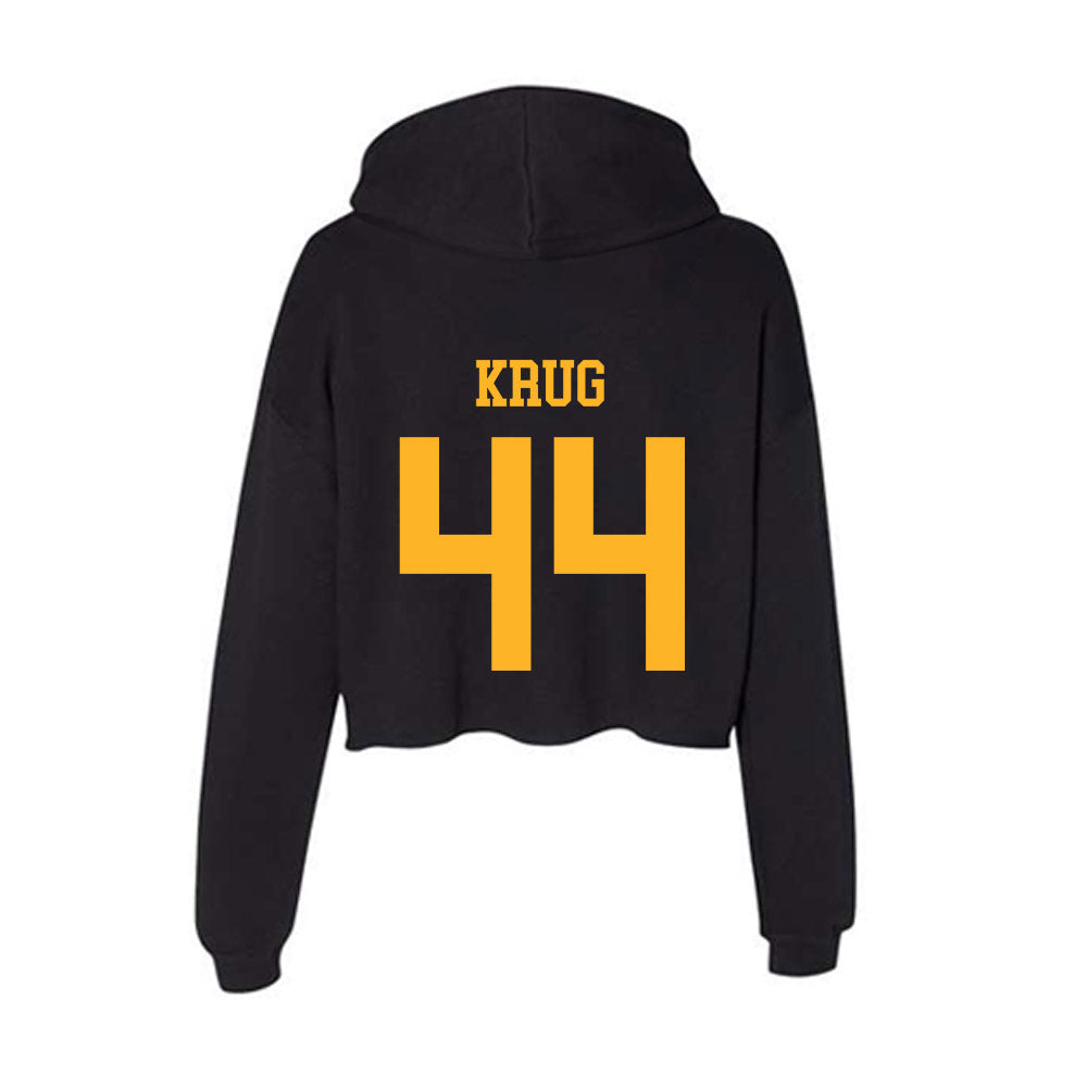Valpo - NCAA Softball : Kayden Krug - Women's Crop Fleece Hoodie-1