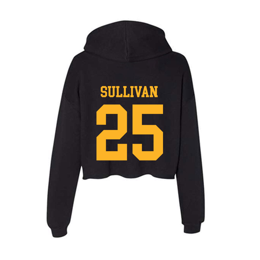 Valpo - NCAA Women's Basketball : Kayla Sullivan - Women's Crop Fleece Hoodie-1