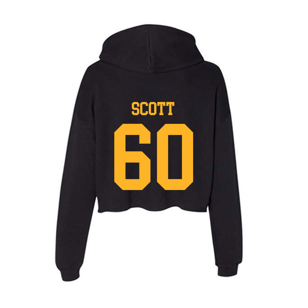 Valpo - NCAA Football : Carson Scott - Women's Crop Fleece Hoodie-1